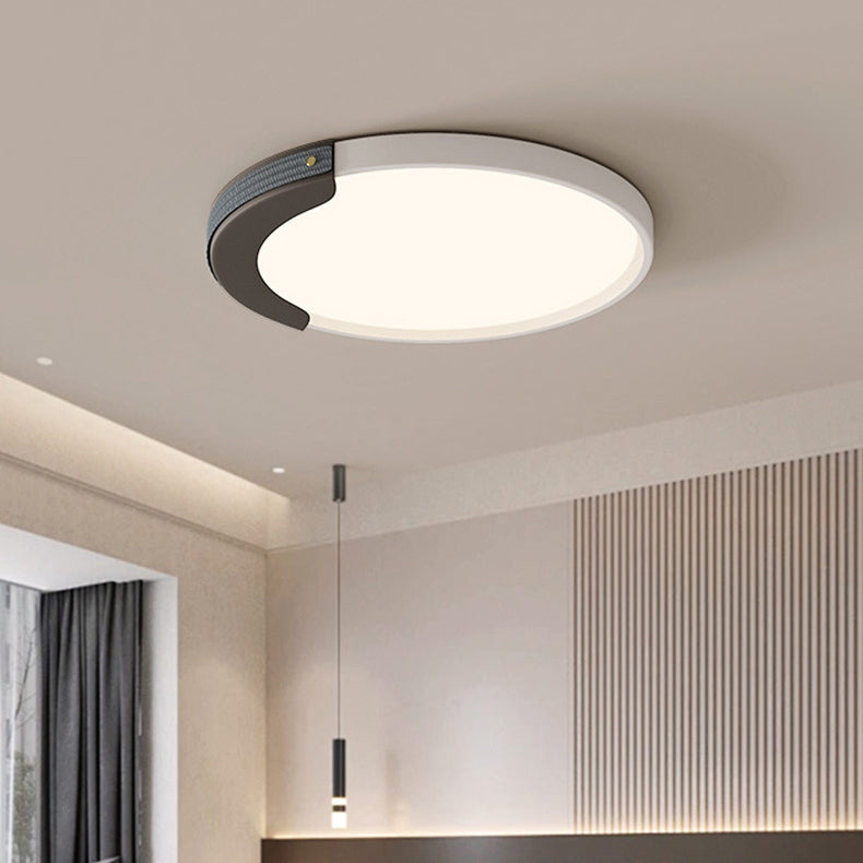 Minimalist Round Splicing LLDPE LED Flush Mount Light