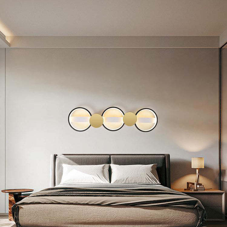 Scandinavian Iron Acrylic Round Ring Ceiling Light
