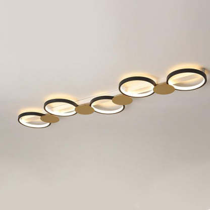 Scandinavian Iron Acrylic Round Ring Ceiling Light