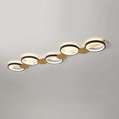 Scandinavian Iron Acrylic Round Ring Ceiling Light