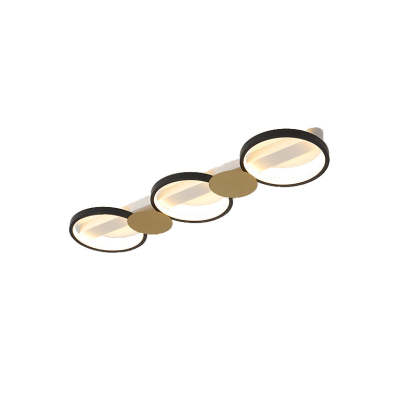 Scandinavian Iron Acrylic Round Ring Ceiling Light