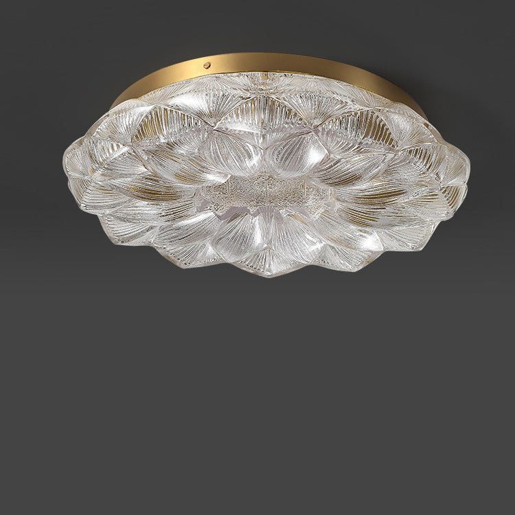 Contemporary Stainless Steel Lotus Ceiling Light — Infinitely Dimmable / 220V-240V For UK/AU