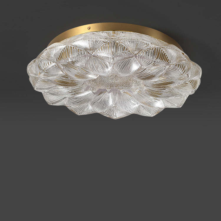 Contemporary Stainless Steel Lotus Ceiling Light — Infinitely Dimmable / 220V-240V For UK/AU