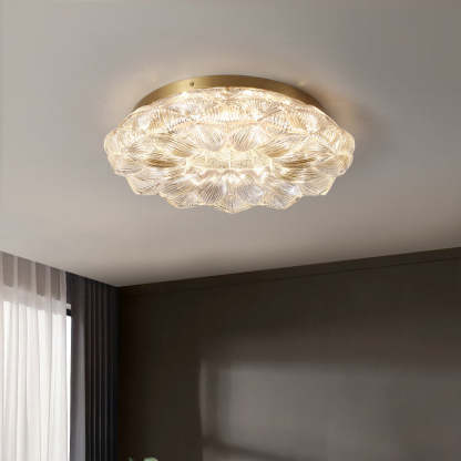 Contemporary Stainless Steel Lotus Ceiling Light — Infinitely Dimmable / 220V-240V For UK/AU