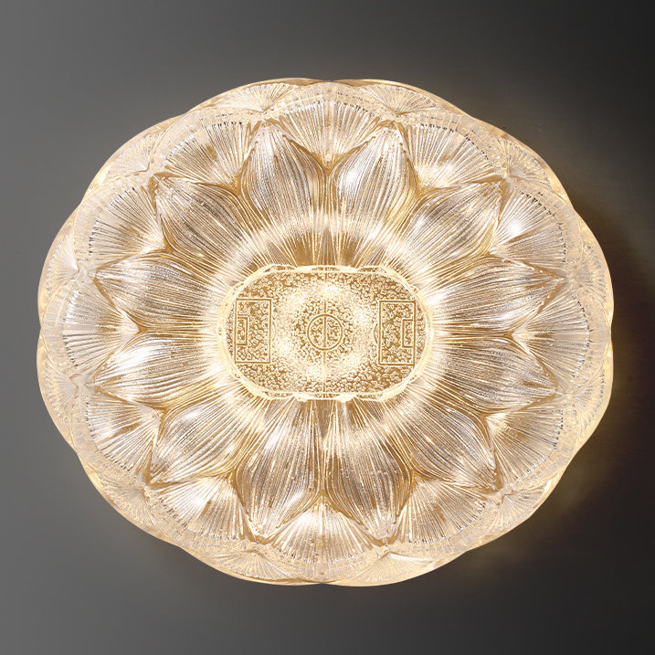 Contemporary Stainless Steel Lotus Ceiling Light — Infinitely Dimmable / 110V-120V For US/CA