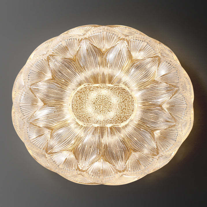 Contemporary Stainless Steel Lotus Ceiling Light — Infinitely Dimmable / 110V-120V For US/CA