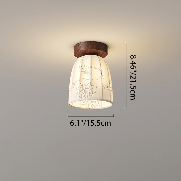 French Iron Semicircular Dome Ceiling Light