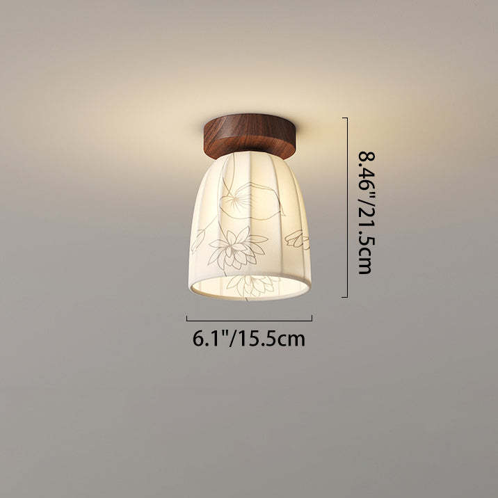 French Iron Semicircular Dome Ceiling Light