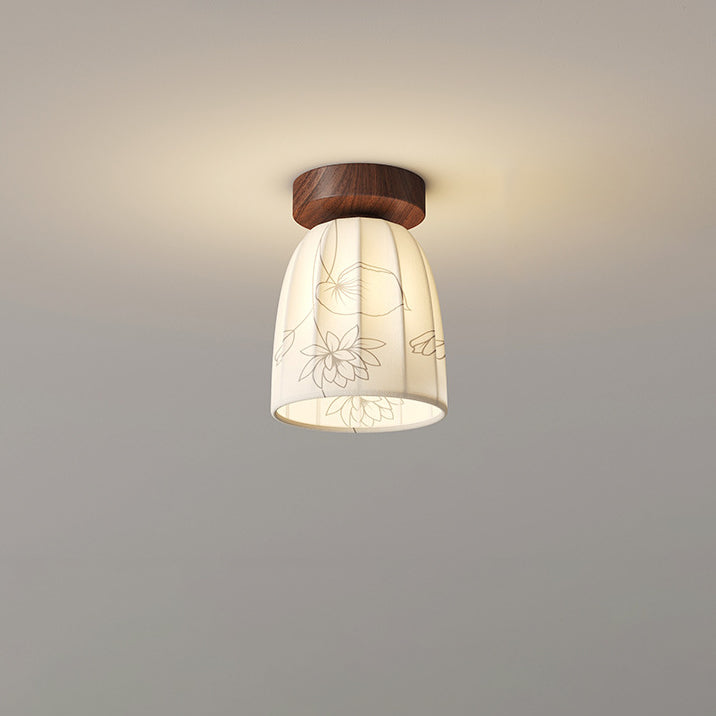 French Iron Semicircular Dome Ceiling Light