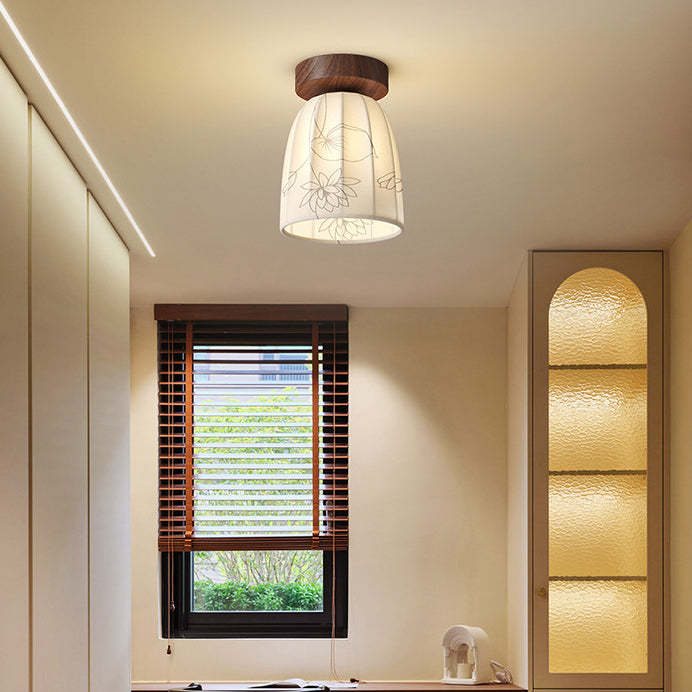 French Iron Semicircular Dome Ceiling Light