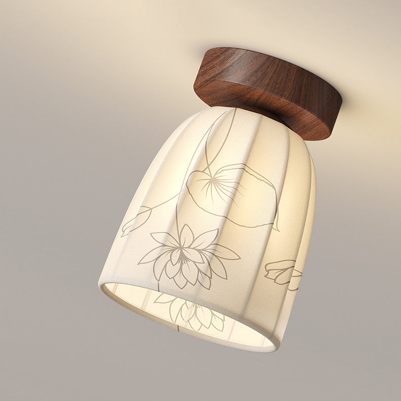 French Iron Semicircular Dome Ceiling Light