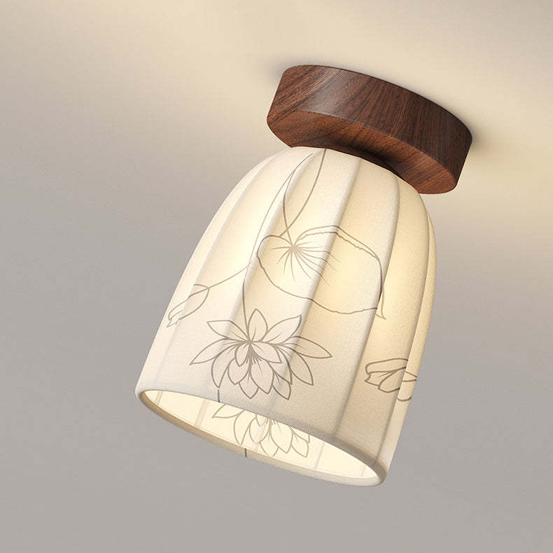 French Iron Semicircular Dome Ceiling Light