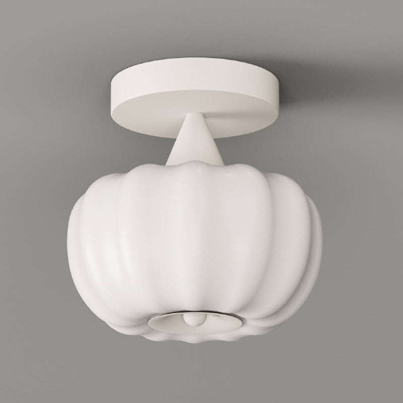 Nordic Pumpkin Iron Roto-Molded LED Ceiling Light