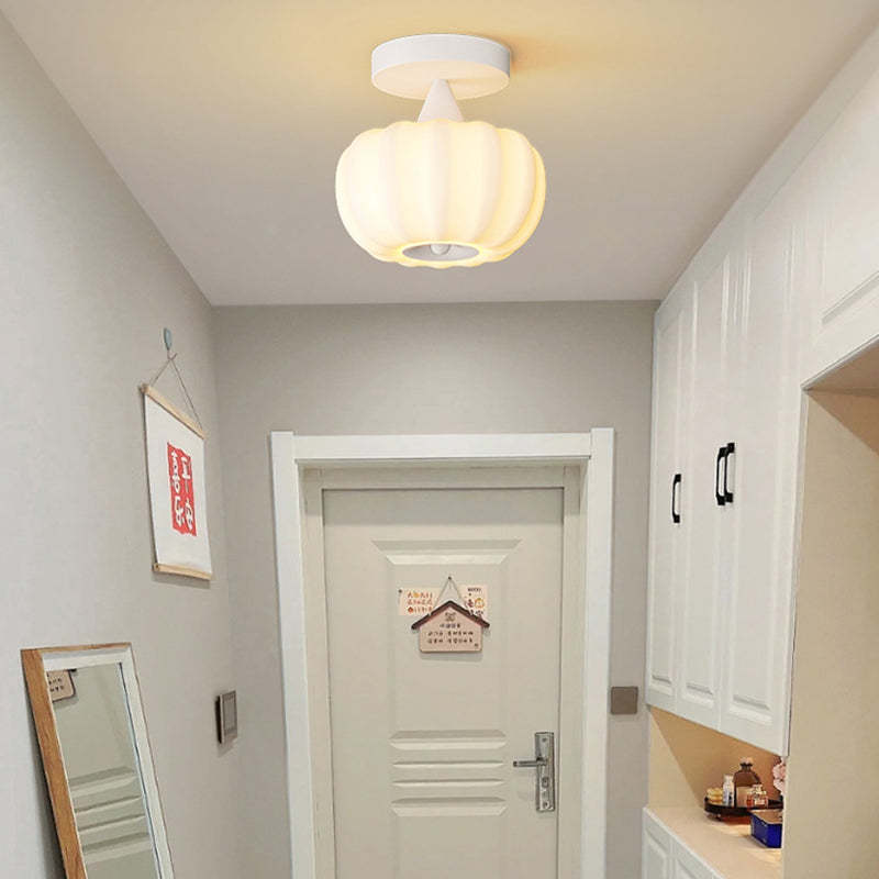 Nordic Pumpkin Iron Roto-Molded LED Ceiling Light