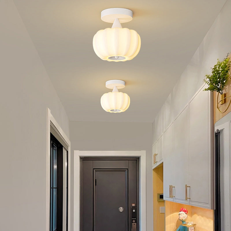 Nordic Pumpkin Iron Roto-Molded LED Ceiling Light