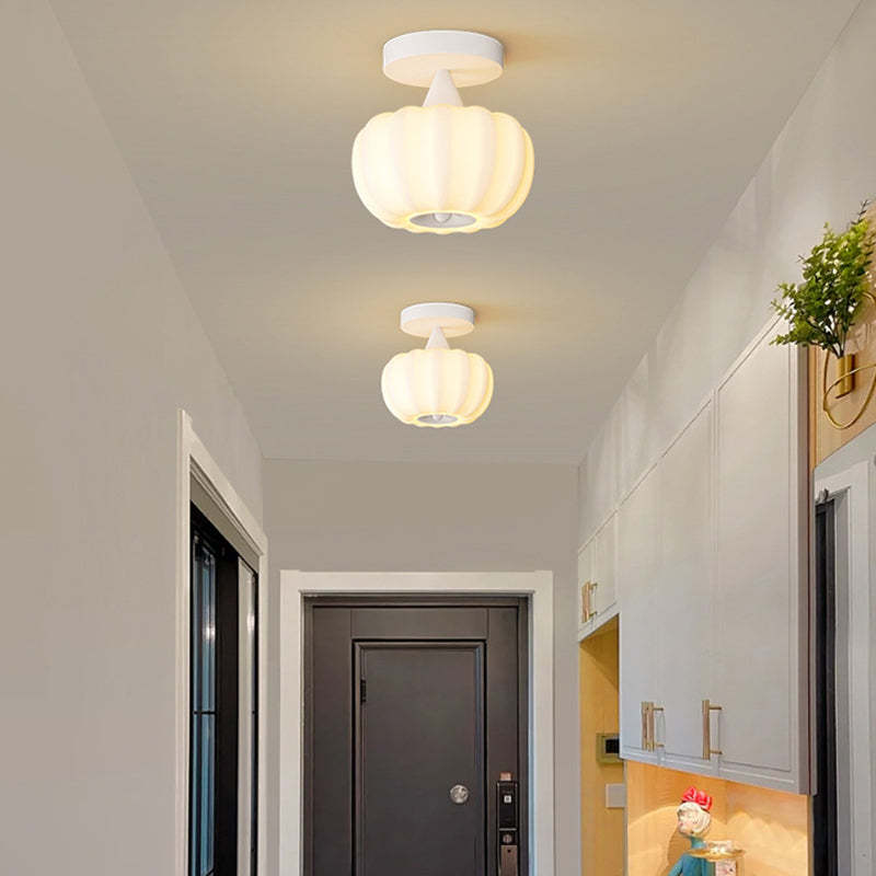 Nordic Pumpkin Iron Roto-Molded LED Ceiling Light