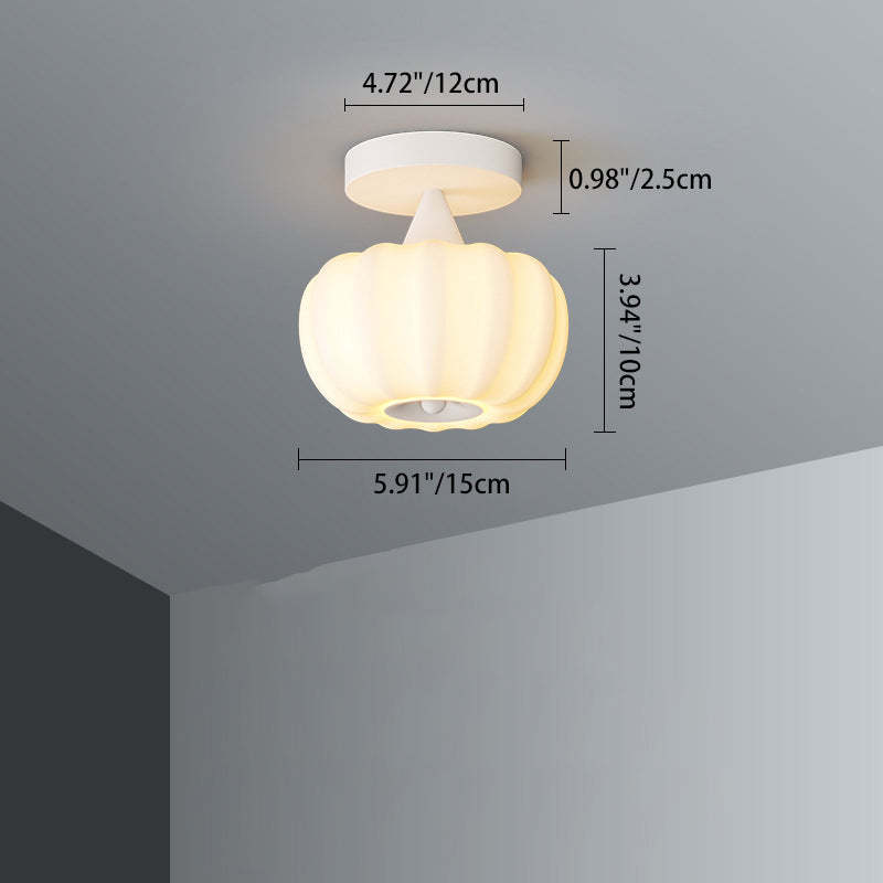 Nordic Pumpkin Iron Roto-Molded LED Ceiling Light