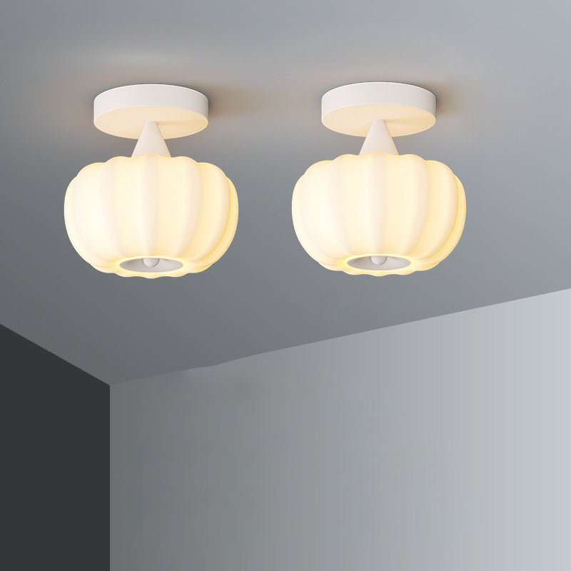 Nordic Pumpkin Iron Roto-Molded LED Ceiling Light