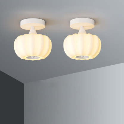 Nordic Pumpkin Iron Roto-Molded LED Ceiling Light