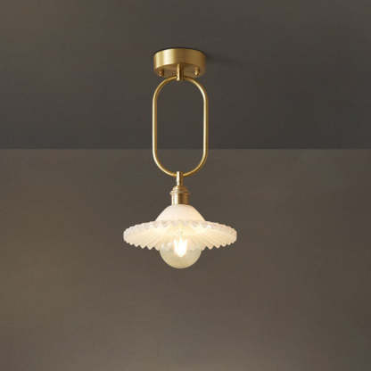 Contemporary Copper Conical Umbrella Ceiling Light — B / 110V-120V For US/CA