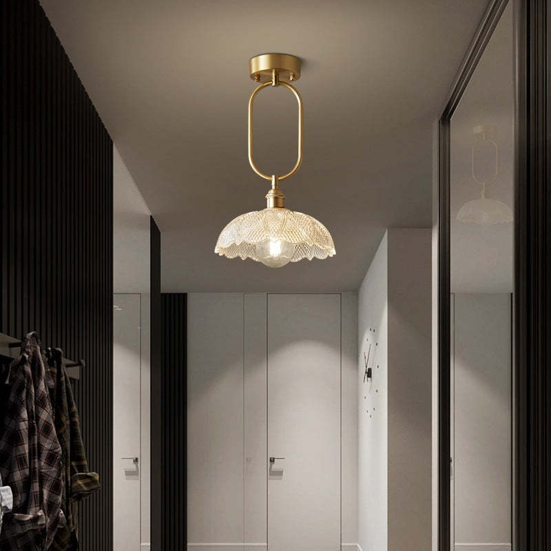 Contemporary Copper Conical Umbrella Ceiling Light — A / 110V-120V For US/CA
