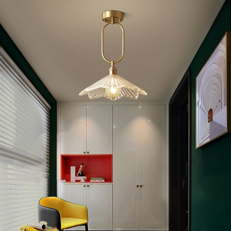 Contemporary Copper Conical Umbrella Ceiling Light — A / 220V-240V For UK/AU