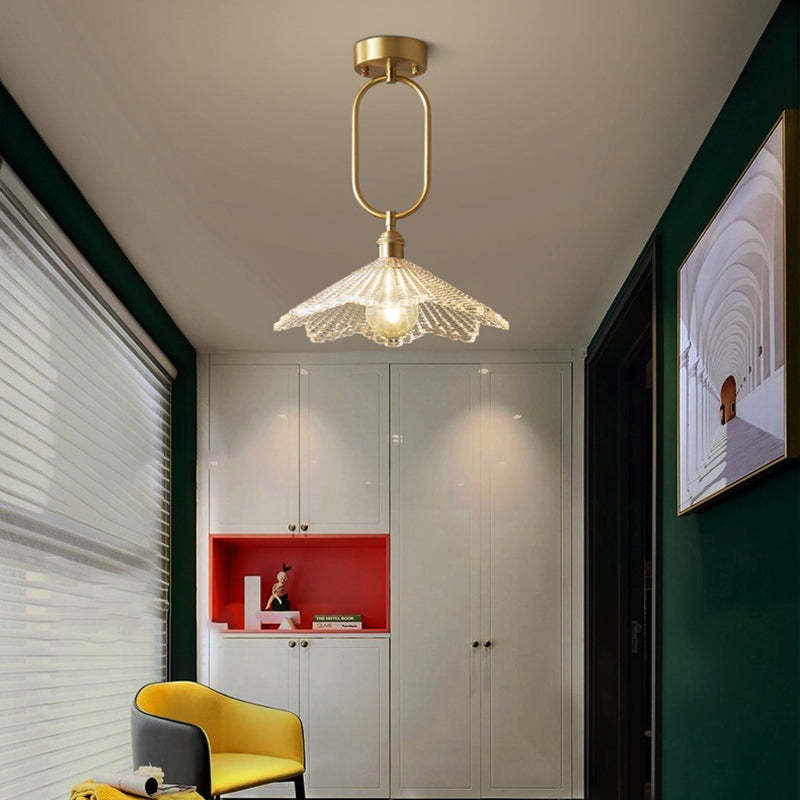 Contemporary Copper Conical Umbrella Ceiling Light — A / 220V-240V For UK/AU