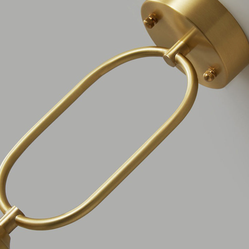 Contemporary Copper Conical Umbrella Ceiling Light