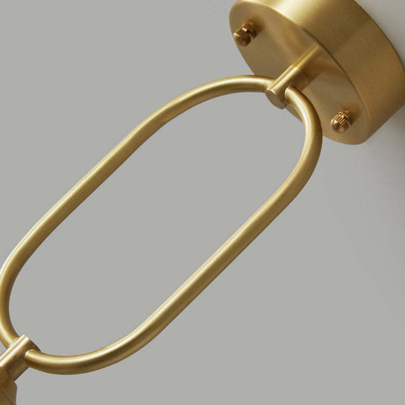 Contemporary Copper Conical Umbrella Ceiling Light