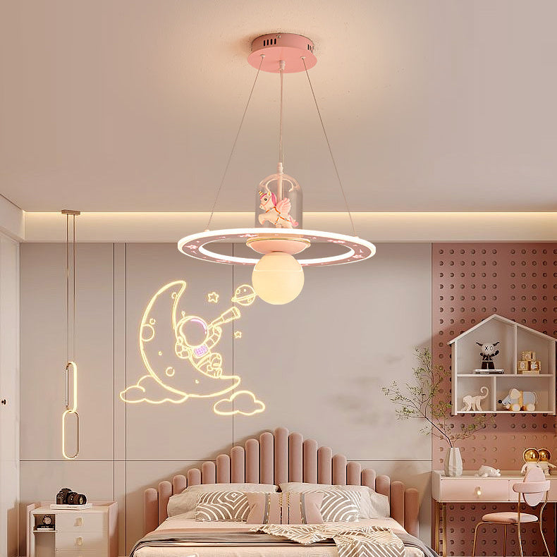 Kids orb resin chandeliers for living room — 220V-240V (UK/AU)
