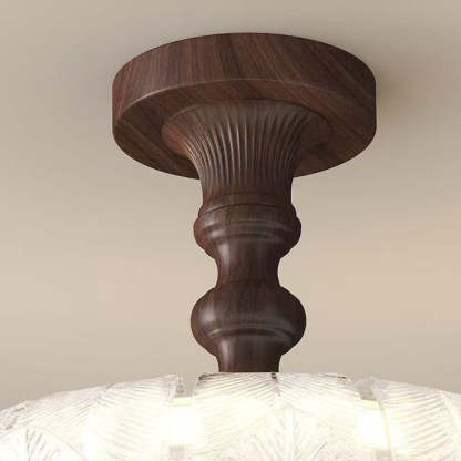 French Iron Round Petal Ceiling Light