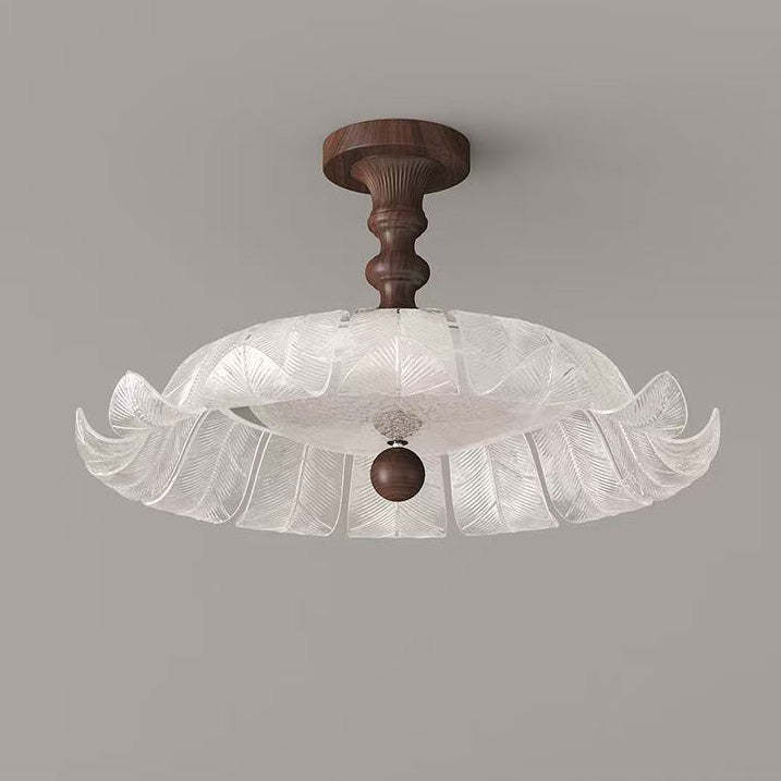 French Iron Round Petal Ceiling Light