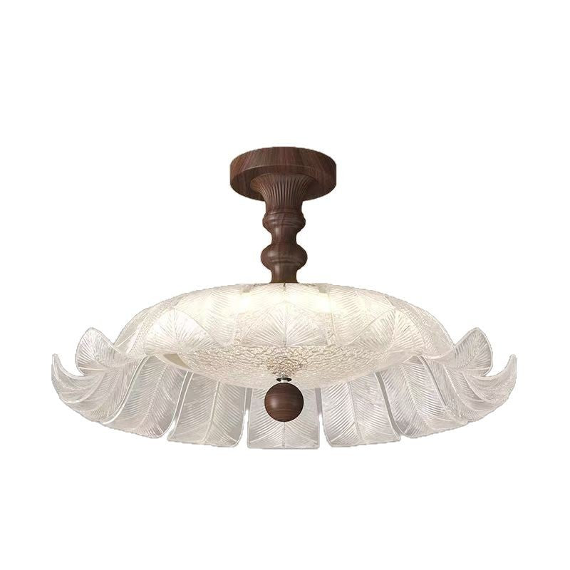 French Iron Round Petal Ceiling Light