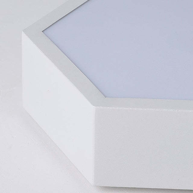 Hexagon Silicone Acrylic Aluminum Iron LED Flush Light