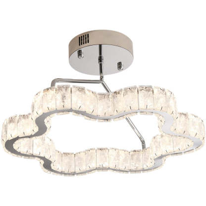 Nordic Stainless Steel Crystal Cloud Ceiling Light