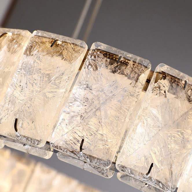 Nordic Stainless Steel Crystal Cloud Ceiling Light