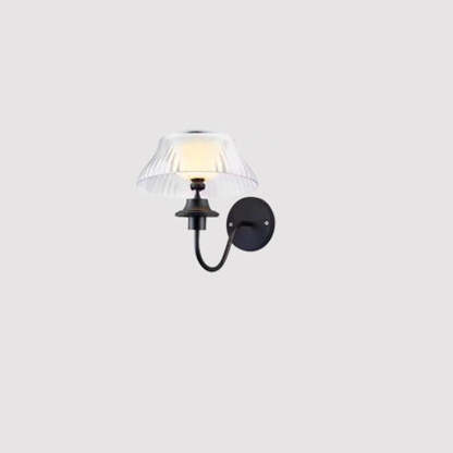 Minimalist Half Ball Curved Pole Iron LED Wall Sconce