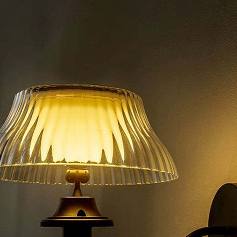 Minimalist Half Ball Curved Pole Iron LED Wall Sconce