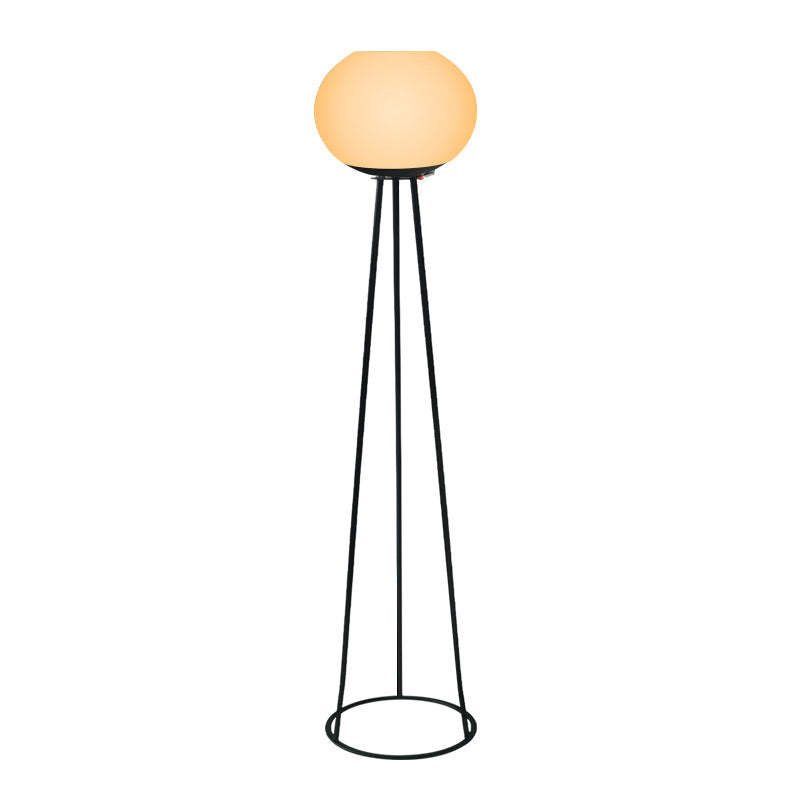 Minimalist Solar Oval Tripod Iron LED Floor Lamp