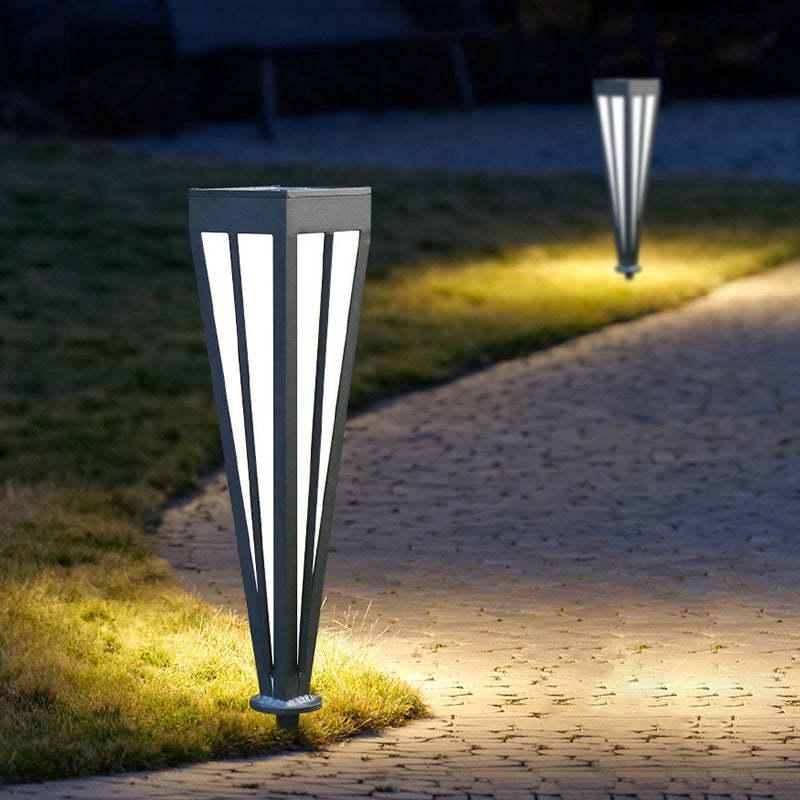 Modern Solar Quadrilateral Cone Aluminum Ground