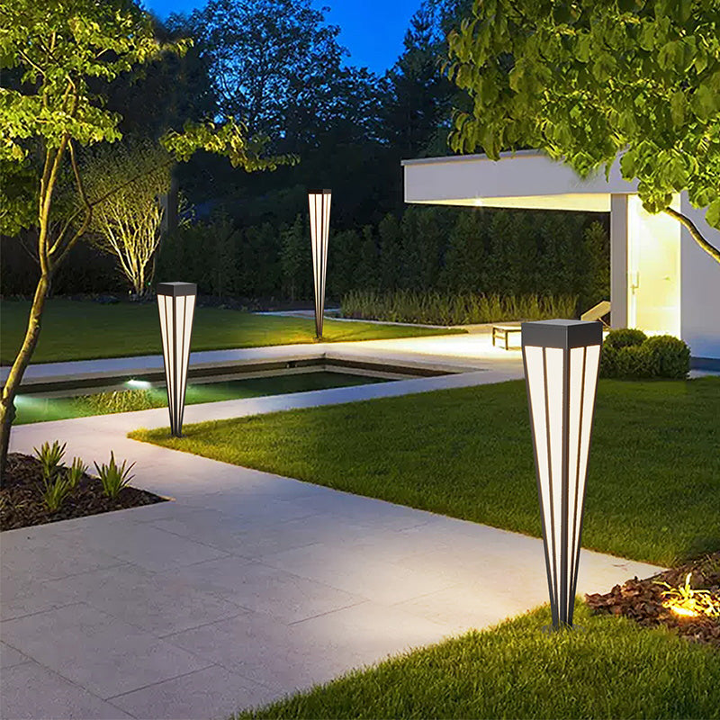 Modern Solar Quadrilateral Cone Aluminum Ground
