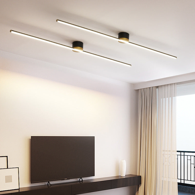 Minimalist Aluminum Silicone Long Strip Ceiling