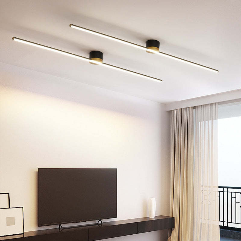 Minimalist Aluminum Silicone Long Strip Ceiling