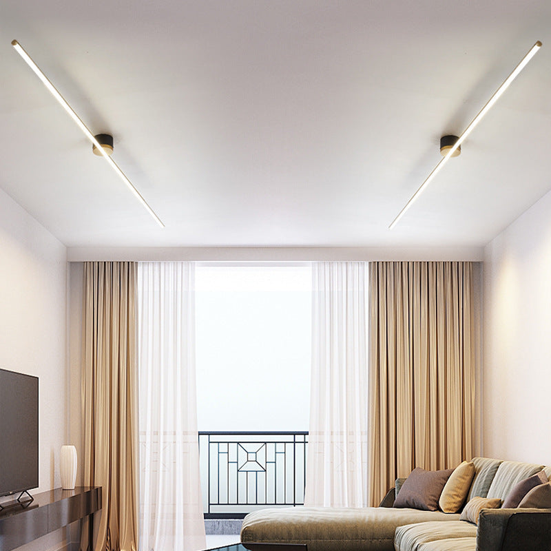 Minimalist Aluminum Silicone Long Strip Ceiling