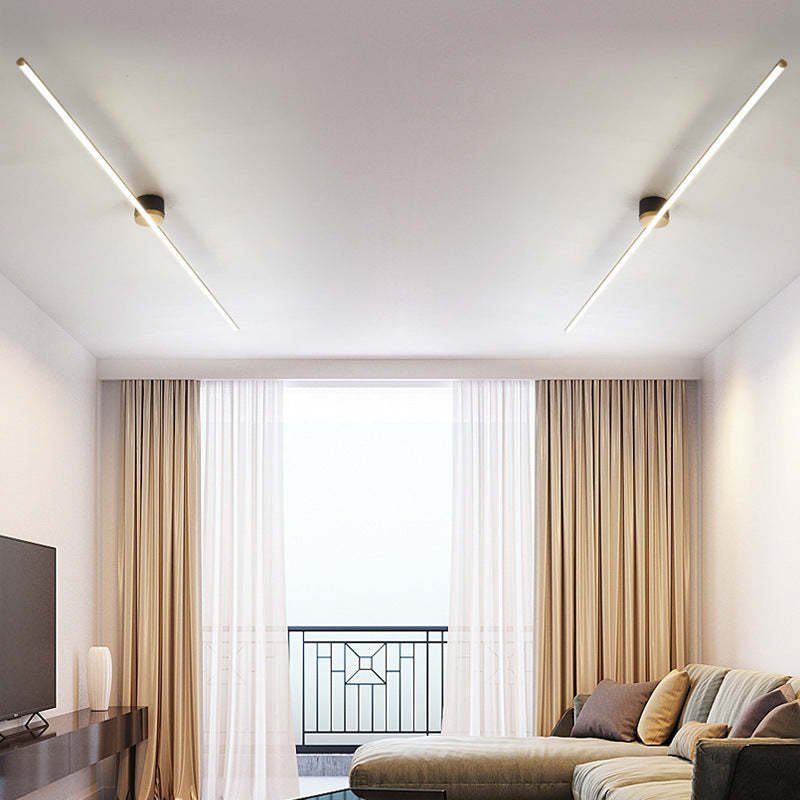 Minimalist Aluminum Silicone Long Strip Ceiling