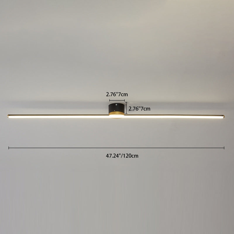 Minimalist Aluminum Silicone Long Strip Ceiling