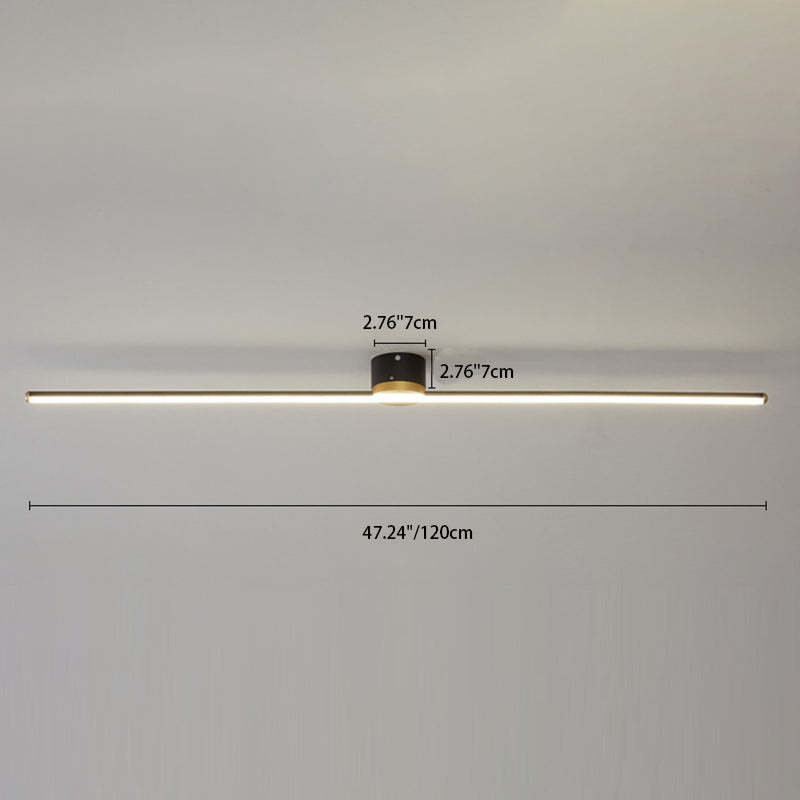 Minimalist Aluminum Silicone Long Strip Ceiling