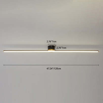Minimalist Aluminum Silicone Long Strip Ceiling