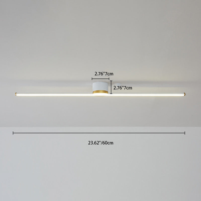 Minimalist Aluminum Silicone Long Strip Ceiling
