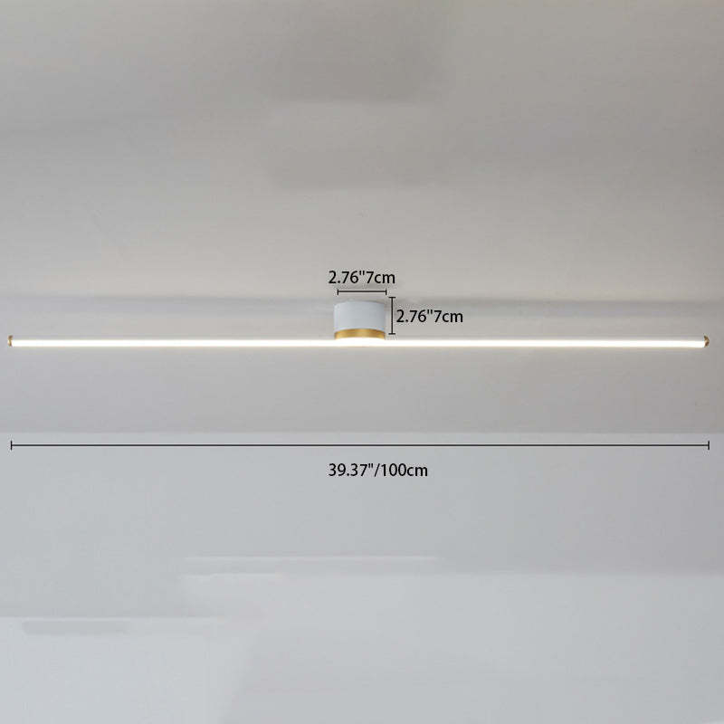 Minimalist Aluminum Silicone Long Strip Ceiling